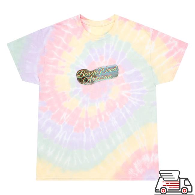 Official Beachwood Artisan Bwa Tie Dye Hazy Rainbow T-Shirts