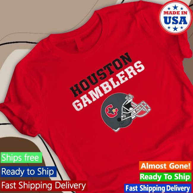 Official Houston Gamblers Vintage Helmet Sweatshirt
