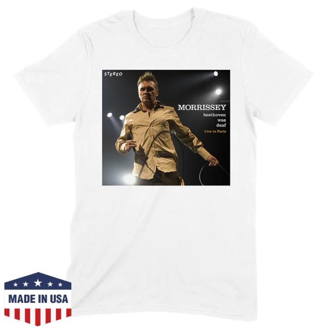 Mporium Beethoven Was Deaf Reissue New Shirt - White Official Morrissey Merch Store Shop