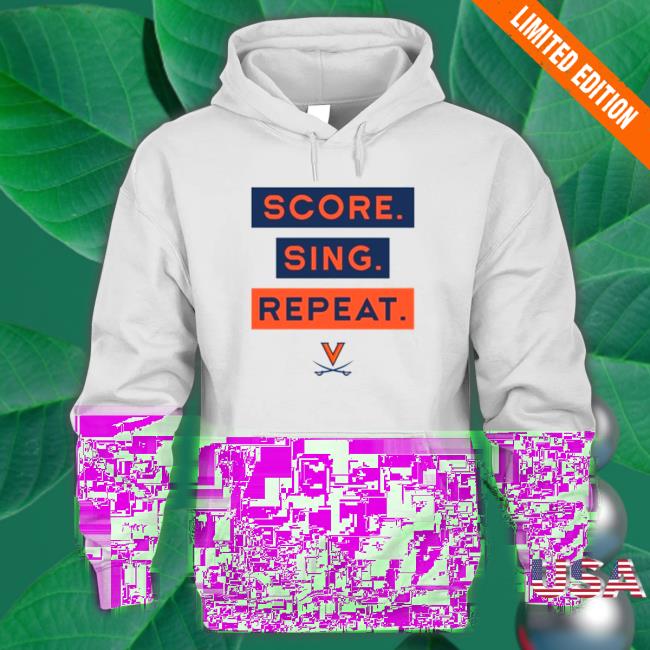 Official UVA Sing Score Repeat Gray Performance Hoodie Official UVA Sing Score Repeat Gray Performance Tee Shirts