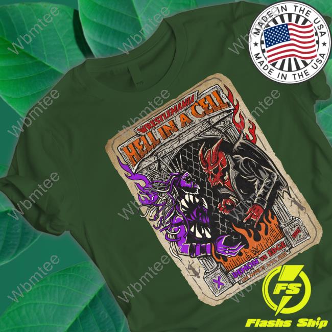 Finn Bálor Wrestlemania Hell In A Cell Demon Vs Edge T Shirt
