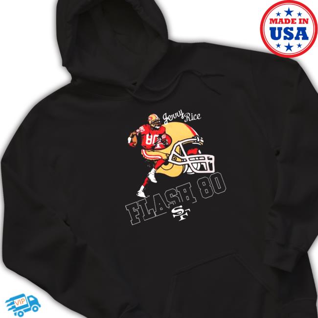 Official Homage 49ers Jerry Rice Flash 80 T-Shirt Official Homage 49ers Jerry Rice Flash 80 T Shirt