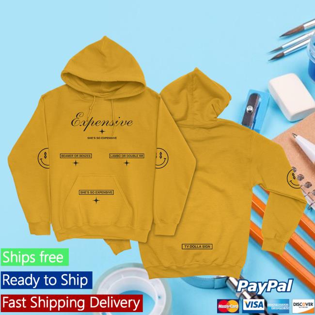 Official Ty Dolla $ign Expensive Yellow Hoodies TyDolla$ign