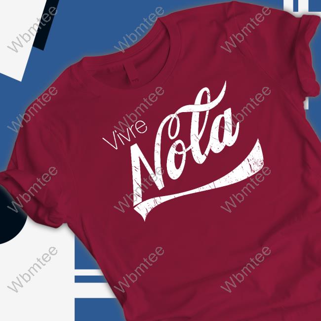 Aaron Nola Wearing Vivre Nola T Shirt