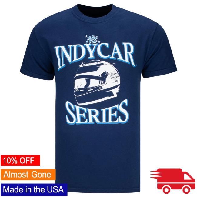 The Official Indycar Men's Ntt Indycar Series Helmet Tee