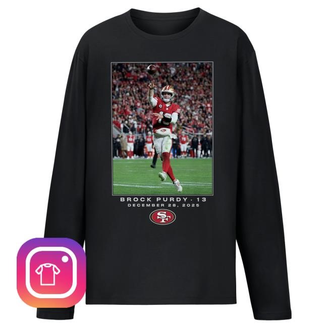 San Francisco 49ers Brock Purdy NFL Football Flash Week 17 Long Sleeve