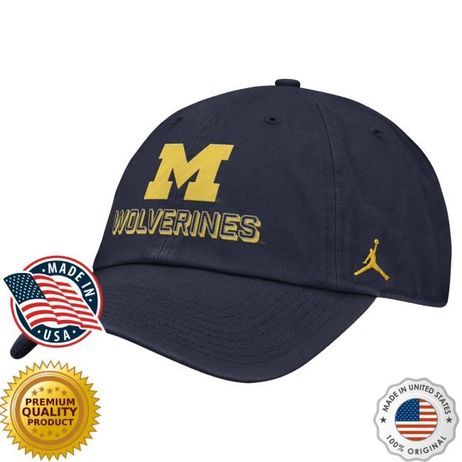 Michigan Wolverines Nike Jordan Navy Unstructured Adjustable Club Cap The M Den Official Shop