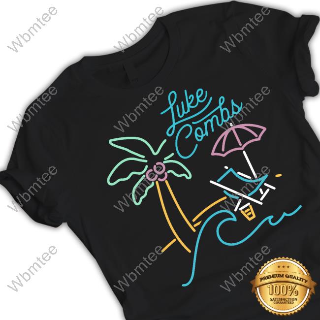 Official Luke Combs Merch Neon Beach Tee
