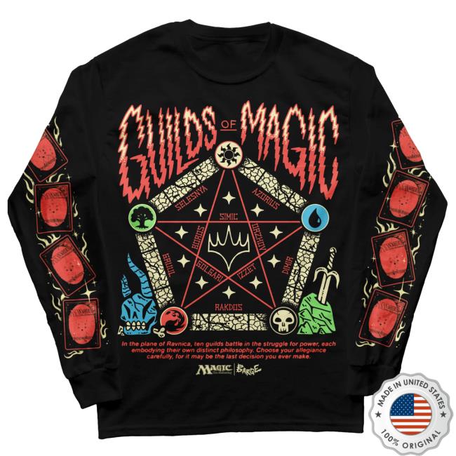 Official Guilds Of Magic Long Sleeve Top Shirt - Magic The Gathering Collection
