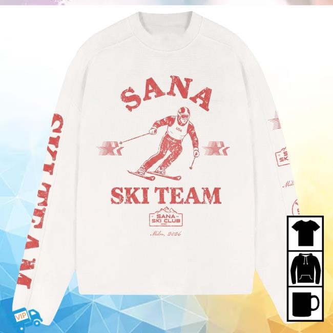 Winter Ready Sana Detroit Ski Team Long Sleeve In White Sana Detroit Ski Team White Long Sleeve Signature Style