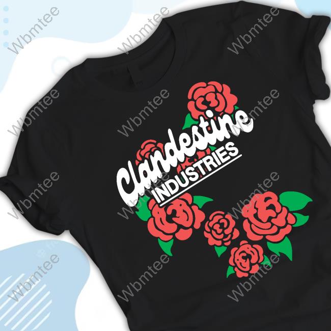 Official Clandestine Industries Merch Band Of Roses T Shirt