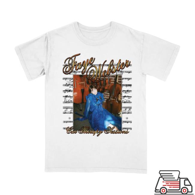 Faye Webster Merch Car Therapy Sessions Sheet Music Top Shirt