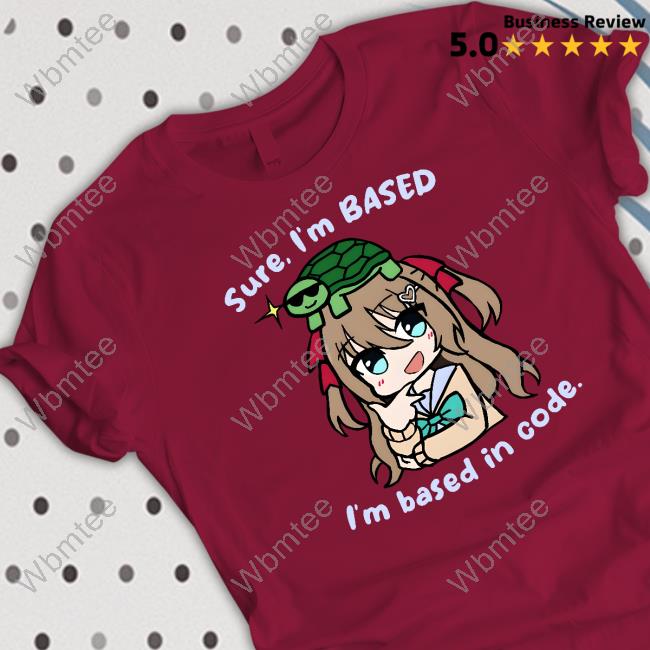 Neuro Sama Merch Neuro-Sama Sure I'm Based I'm Based In Code Hooded Sweatshirt