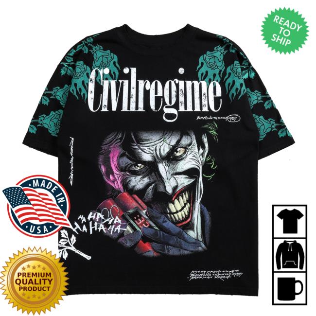 Civil Regime Clothing The Last Laugh 199X Oversized Tee Shirt In Black