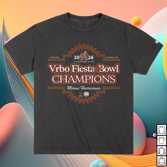 Legacy Edition Miami Hurricanes 2026 Fiesta Bowl Champs Tee 2026