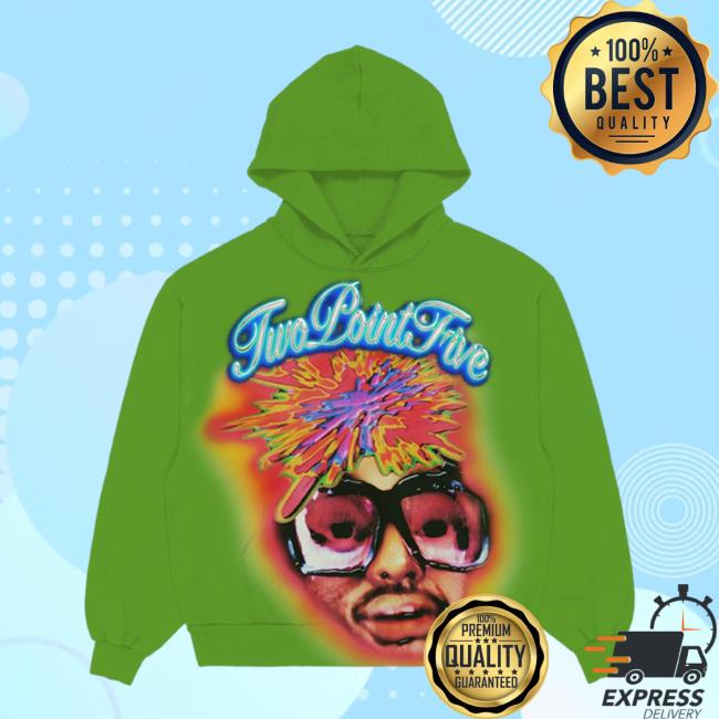 Official Merch Bar Aminé Twopointfive Airbrush Sweater Green Merchbar