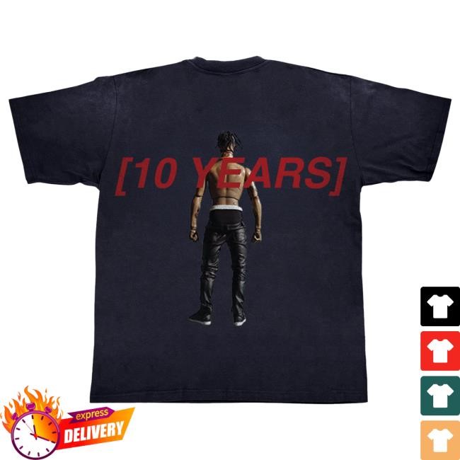 Official Travis Scott Merch Store Rodeo 10 Years Action Figure New Shirt TravisScott