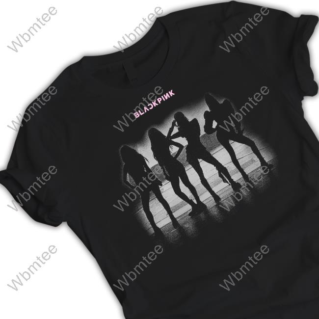Blackpink Shop Blackpink Silhouette Black T-Shirt Pop Crave