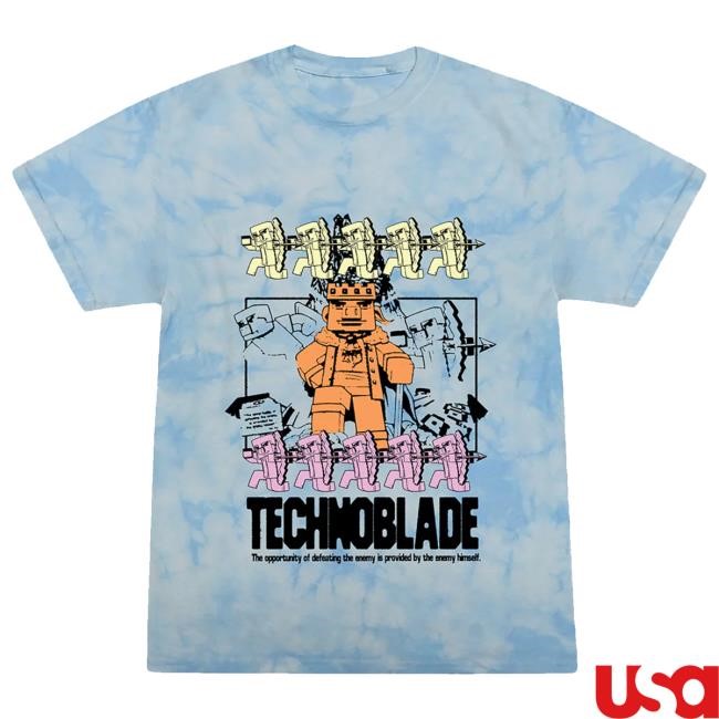 Technoblade 'Neeerds' Shirt (Blue Dye) – Technoblade Merch