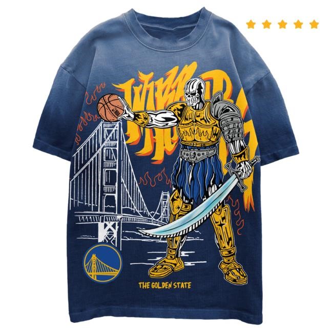 The Golden State Tee - Faded Blue | Warren Lotas Official NBA