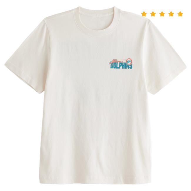 Official Abercrombie And Fitch Miami Dolphins Graphic Tshirt NFL by Abercrombie