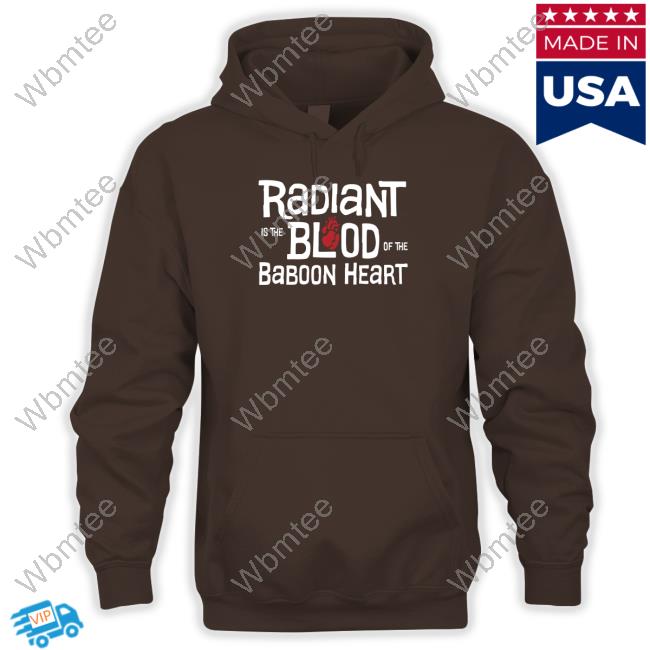Official Titmouse Stuff Merch Radiant Is The Blood Of The Baboon Heart The Venture Bros Shirt