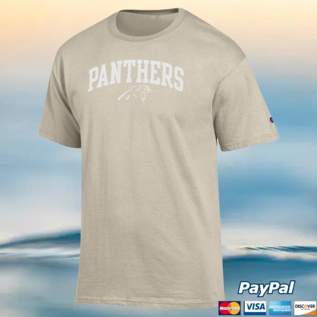 NFL Football Carolina Panthers Champion White Ink Tour Long Sleeve Carolina Panthers Champion White Ink NFL Football Stadium Long Sleeve