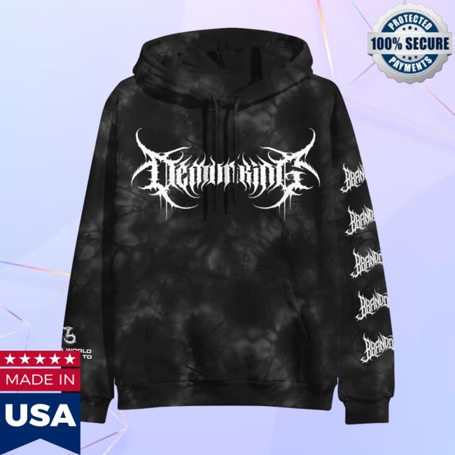 Official Brand Of Sacrifice Merch Demon King Black Cloud Dye Zip Up Hoodie