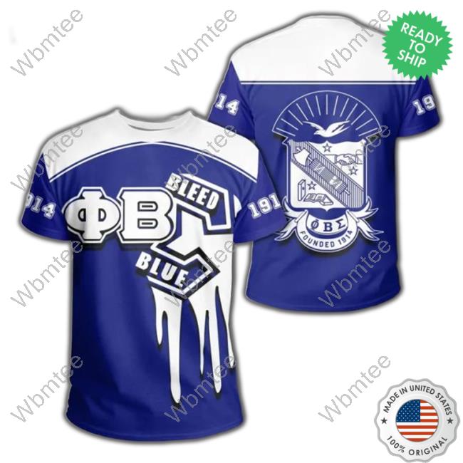 Phi Beta Sigma Bleed Blue 3D T-Shirt