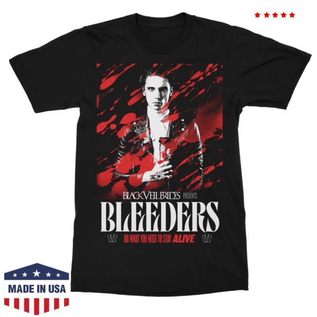 Black Veil Brides Merch Stay Alive Tour Tee Shirt