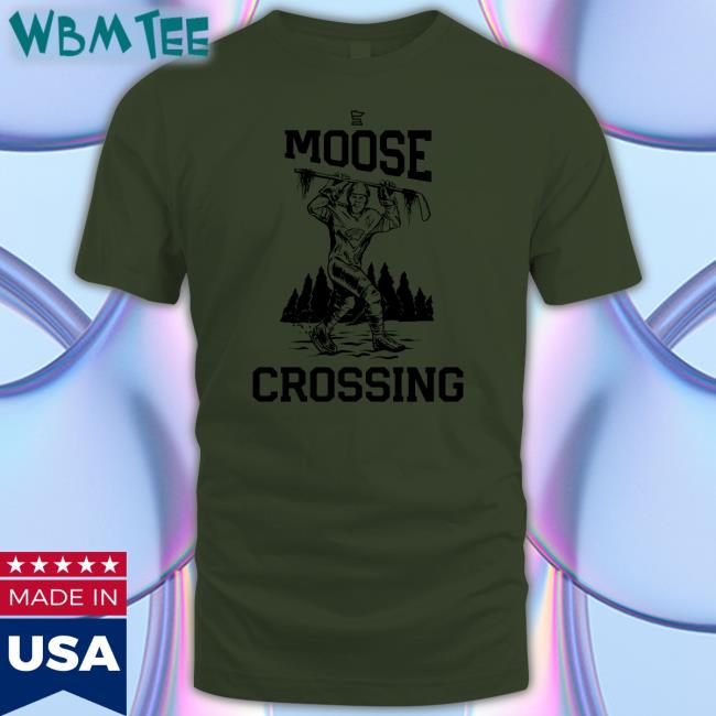 Hockey Lodge Merch Minnesota Wild SotaStick Moose Crossing Shirts