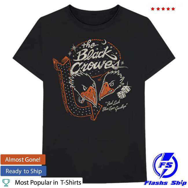 Official The Black Crowes Bad Luck Vegas Marquee New Shirt