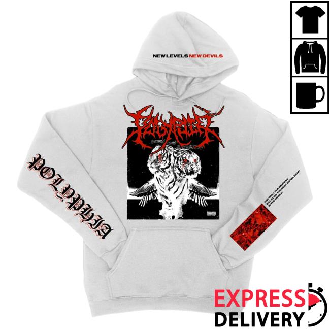 Official MerchBar Polyphia "White Tiger" Crewneck Sweatshirt Merch Bar