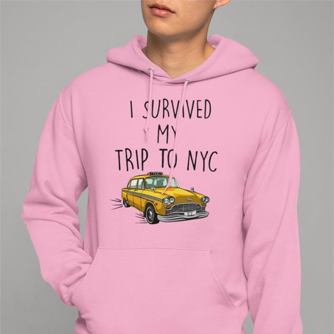 I Survived My Trip To Nyc Yellow Car Taxi Shirt Iso Austin Pit I Survived My Trip To Nyc Yellow Car Taxi Shirt White