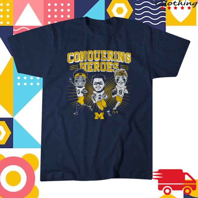 Official Michigan Football: 2023 Caricatures Top Shirt