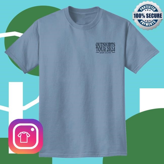 Official Sam Hunt Merch Blue Dog T Shirt SamHunt