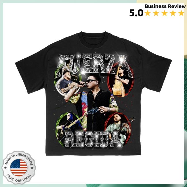 Official Fuerza Regida Merch Banda Black Hoodie