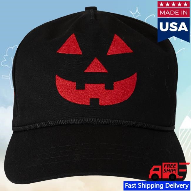 Official Donald Trump Merch Store Jack O’Lantern Cap ’25 Black/Red