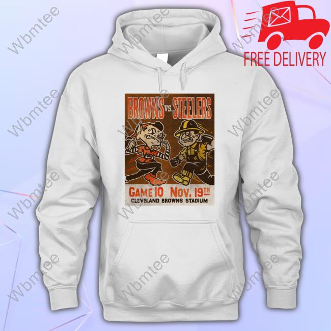 Official Browns Vs Steelers Game 10 Nov 19Th Cleveland Browns Stadium Tee