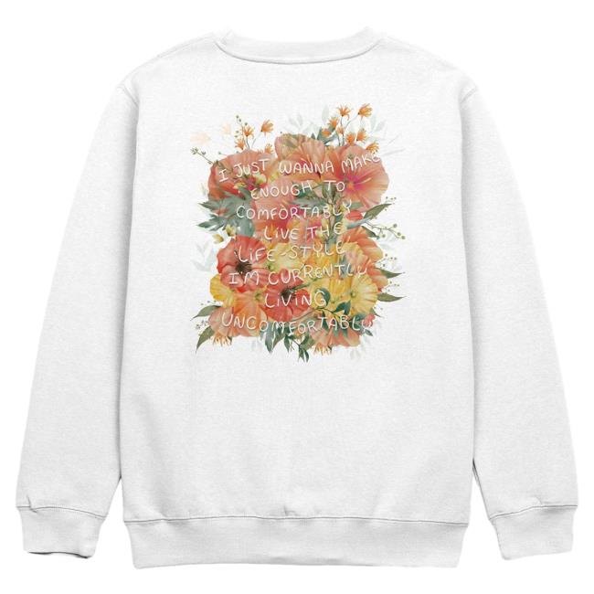 Official Beautiful Bastard Merch Philip Defranco I Just Wanna Flower Crew White PhilipDefranco Shop Beautifulbastard
