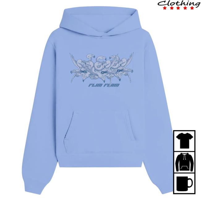 Official Flim Flam Merch Store FF Medusa Popover Sweatshirt Carolina Blue FlimFlam Apparel Clothing Shop