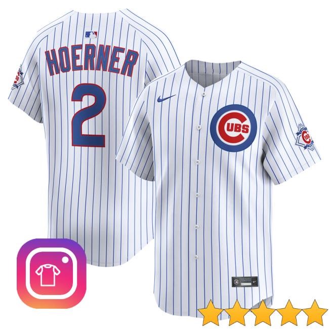 Chicago Cubs Nico Hoerner 150th Home Limited Jersey 2026