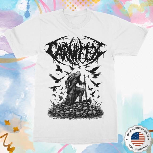 Official Indie Merch Store Carnifex Crow knight Tees IndieMerchStore