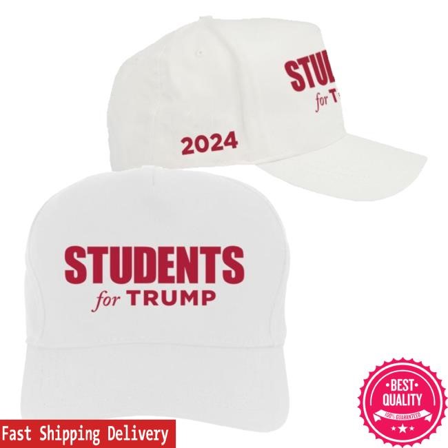Official Donald Trump Merch Store Donald Trump Students For Trump White Structured Hat Donald Trump Apparel Clothing Shop DonaldTrump