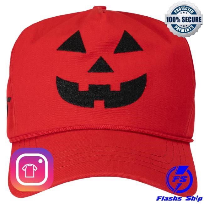 Official Donald Trump Merch Store Jack O’Lantern Cap ’25 Red