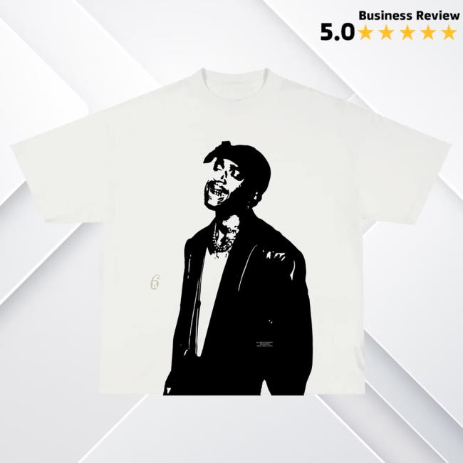 Official 6Lack Store Shop 6Lack Portrait Attractive Shirt - Cream