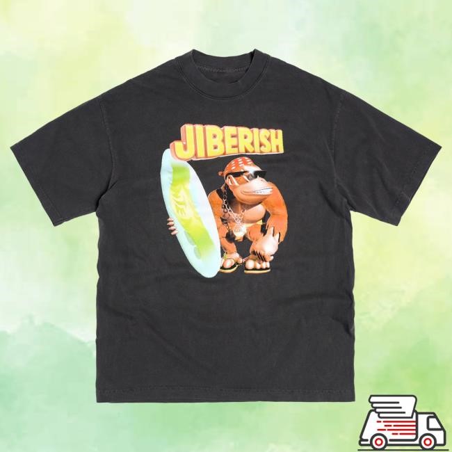 Official Jiberish Clothing Jiberish Crocodile Isle Vintage Black Shirt