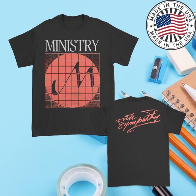 With Sympathy Grid Logo New T-Shirt (Black) Official Ministry Merch