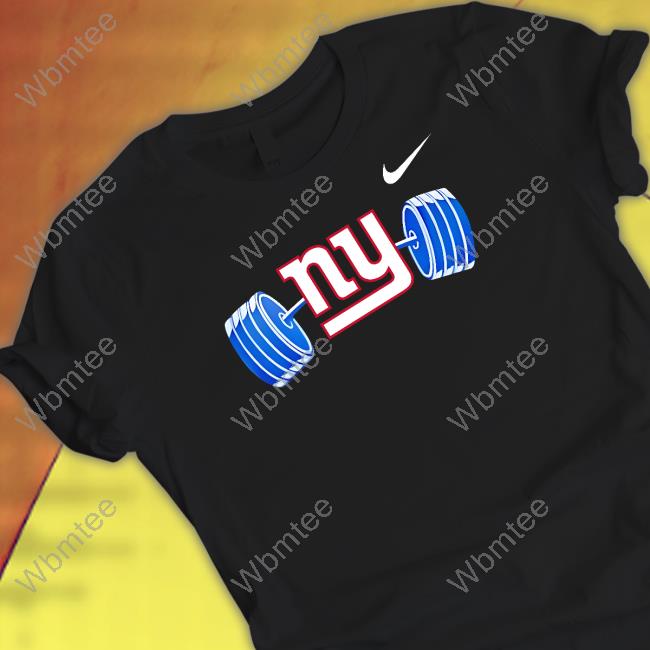 New York Giants Dumbbell Shirt Black