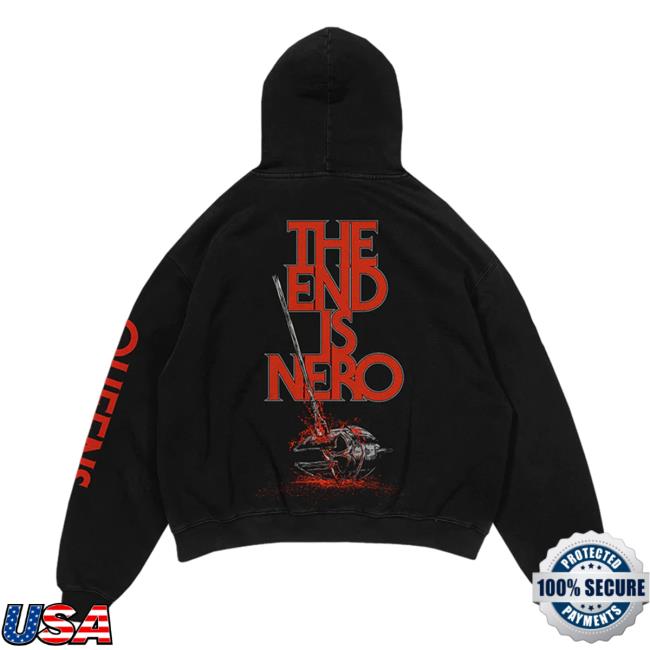 Official Queens Of The Stone Age Store The End Is Nero 23 Hoodie Official Queens The End Is Nero 23 Hoodies
